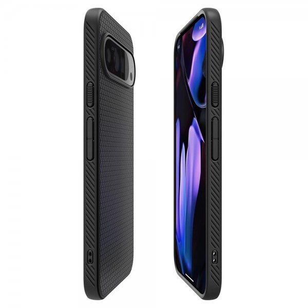 Spigen Google Pixel 9/Pixel 9 Pro Suojakuori Liquid Air Matte Black