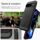 Spigen Google Pixel 9/Pixel 9 Pro Kuori Rugged Armor Mattamusta