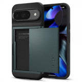 Spigen Google Pixel 9/Pixel 9 Pro Suojakuori Slim Armor CS Abyss Green