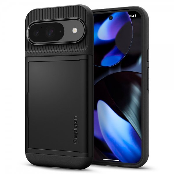Spigen Google Pixel 9/Pixel 9 Pro Kuori Slim Armor CS Musta