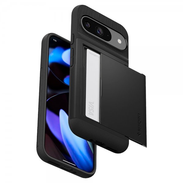 Spigen Google Pixel 9/Pixel 9 Pro Kuori Slim Armor CS Musta