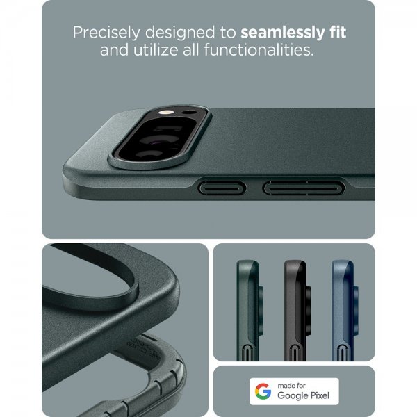 Spigen Google Pixel 9/Pixel 9 Pro Kuori Thin Fit Abyss Green