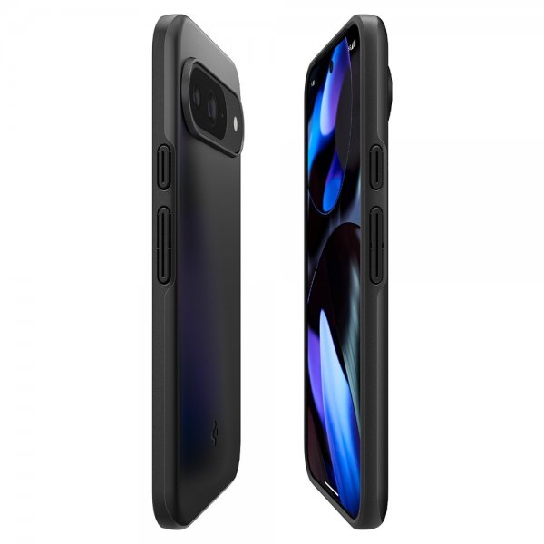 Spigen Google Pixel 9/Pixel 9 Pro -kuori Thin Fit, musta