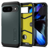 Spigen Google Pixel 9/Pixel 9 Pro Suojakuori Tough Armor Abyss Green