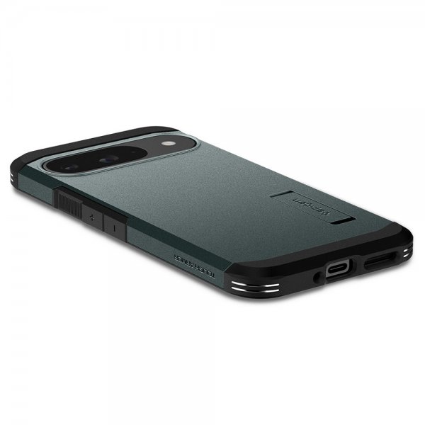 Spigen Google Pixel 9/Pixel 9 Pro Suojakuori Tough Armor Abyss Green