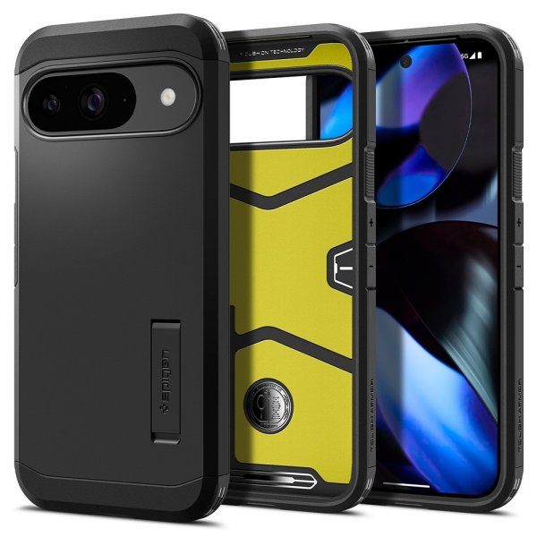 Spigen Google Pixel 9/Pixel 9 Pro Kuori Tough Armor Musta