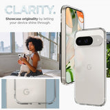 Spigen Google Pixel 9/Pixel 9 Pro Kuori Ultra Hybrid Crystal Clear
