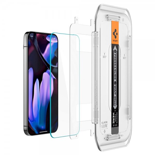 Spigen Google Pixel 9/9 Pro/Pixel 10/10 Pro näytönsuoja GLAS.tR EZ Fit 2-pakkaus