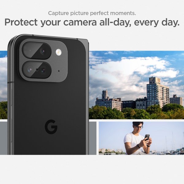 Spigen Google Pixel 9 Pro Fold Kamerasuojalasi.tR EZ Fit Optics 2-pack