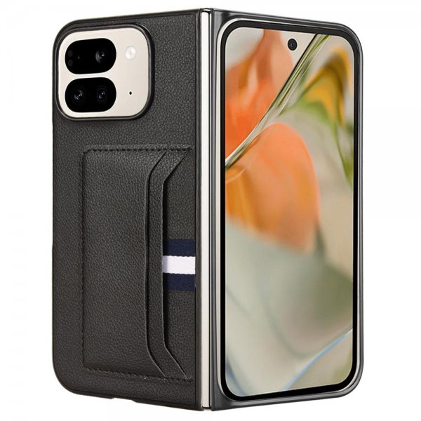 Google Pixel 9 Pro Fold -kuoret korttipaikalla, musta