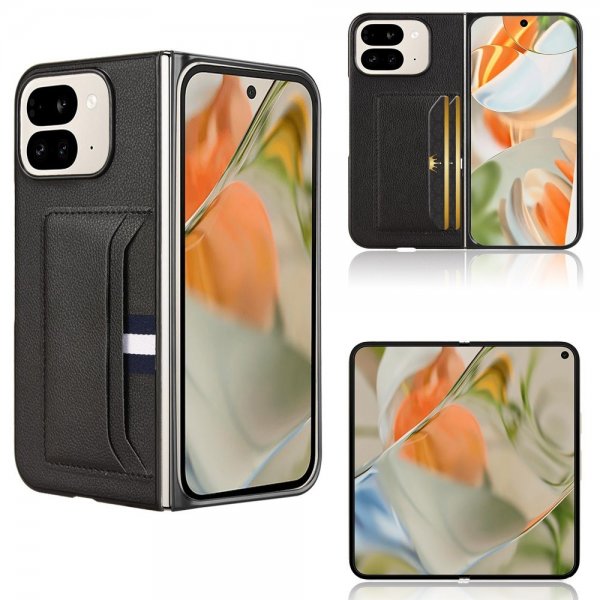 Google Pixel 9 Pro Fold -kuoret korttipaikalla, musta