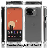 Google Pixel 9 Pro Fold Suojakuori Läpinäkyvä Läpinäkyvä