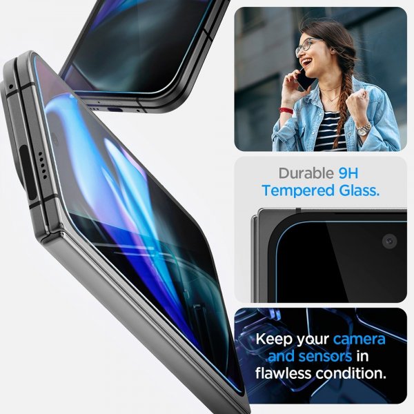 Spigen Google Pixel 9 Pro Fold -näytönsuoja GLAS.tR EZ Fit 2-pakkaus