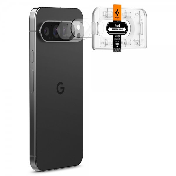 Spigen Google Pixel 9 Pro Kameralinssuojaus Lasi.tR EZ Fit Optik 2-pack