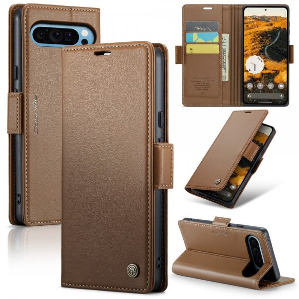 CaseMe Google Pixel 9 Pro XL -kotelo 023 Series Ruskea