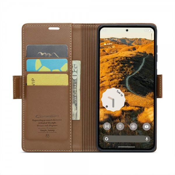 CaseMe Google Pixel 9 Pro XL -kotelo 023 Series Ruskea