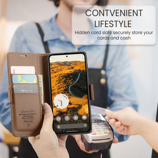CaseMe Google Pixel 9 Pro XL -kotelo 023 Series Ruskea