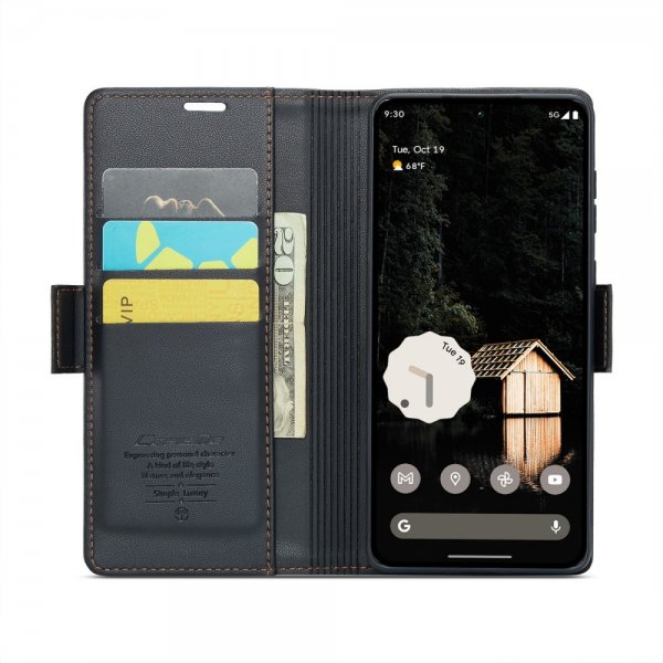 CaseMe Google Pixel 9 Pro XL Kotelo 023 Series Musta