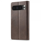 Lc.Imeeke Google Pixel 9 Pro XL -suojakuori korttipaikalla ja jalustatoiminnolla, tummanruskea