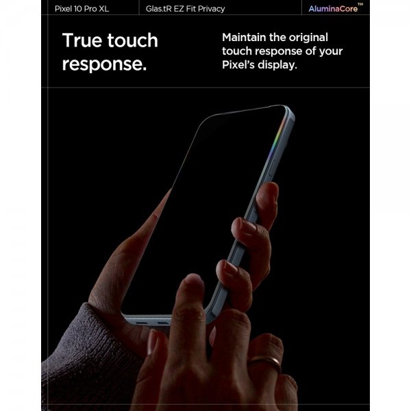 Spigen Google Pixel 9 Pro XL/Pixel 10 Pro XL Näytönsuoja GLAS.tR EZ Fit Privacy 2-pakkaus