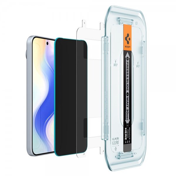 Spigen Google Pixel 9 Pro XL/Pixel 10 Pro XL Näytönsuoja GLAS.tR EZ Fit Privacy 2-pakkaus