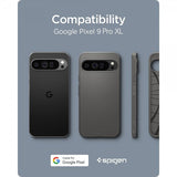 Spigen Google Pixel 9 Pro XL -suojakuori Liquid Air Marble Gray