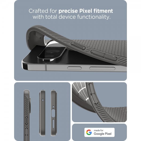Spigen Google Pixel 9 Pro XL -suojakuori Liquid Air Marble Gray