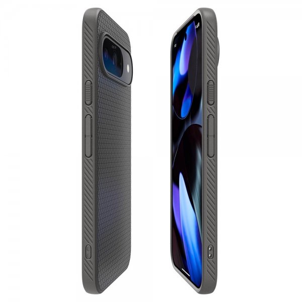 Spigen Google Pixel 9 Pro XL -suojakuori Liquid Air Marble Gray