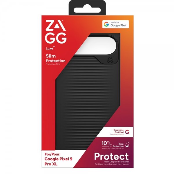 ZAGG Google Pixel 9 Pro XL -suojakuori, Luxe, musta