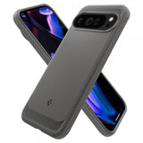 Spigen Google Pixel 9 Pro XL -suojakuori Rugged Armor Marble Gray