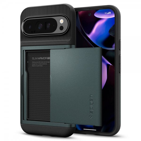 Spigen Google Pixel 9 Pro XL Kuori Slim Armor CS Abyss Green