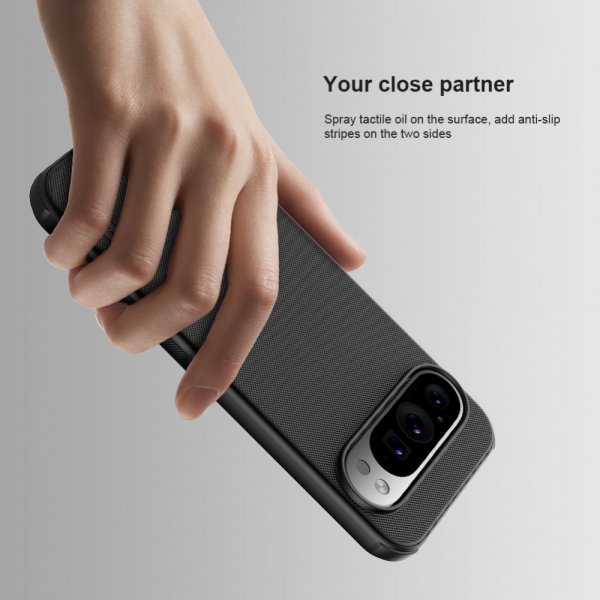 Nillkin Google Pixel 9 Pro XL -suojakuori Super Frosted Shield Pro, musta