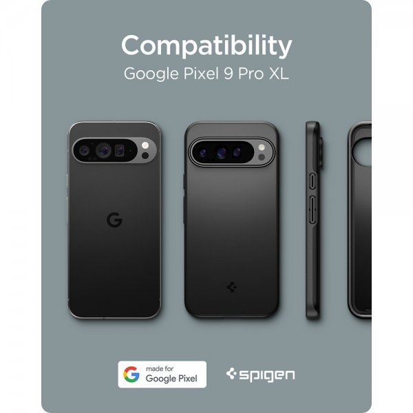 Spigen Google Pixel 9 Pro XL Kuori Thin Fit Musta