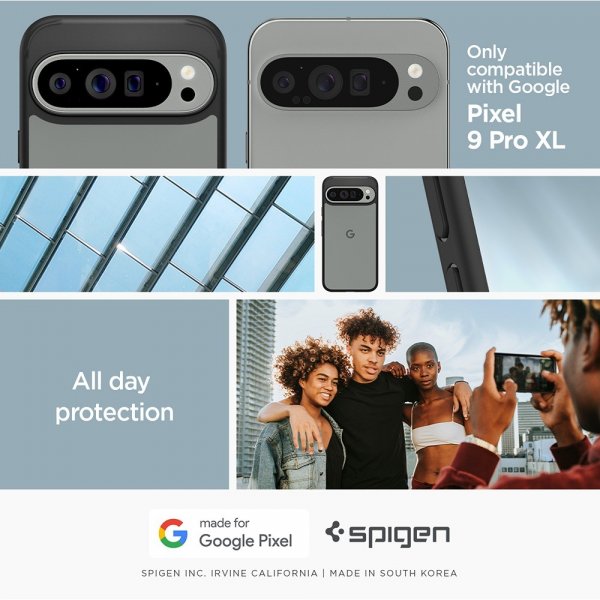 Spigen Google Pixel 9 Pro XL Kuori Ultra Hybrid Matte Black