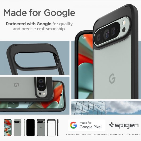Spigen Google Pixel 9 Pro XL Kuori Ultra Hybrid Matte Black