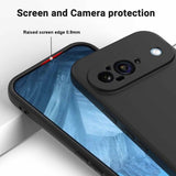 Google Pixel 9 Kuori hihnalla Silikoni Musta