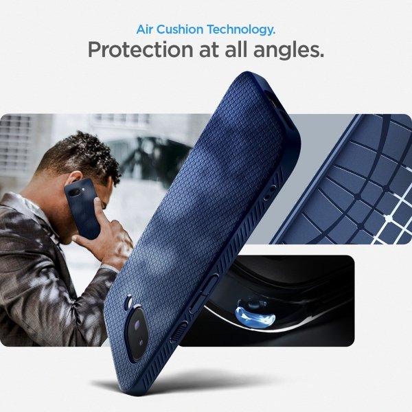 Spigen Google Pixel 9a Suojakuori Liquid Air Navy Blue