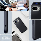 Spigen Google Pixel 9a -suojakuori Nano Pop MagFit, Black Sesame