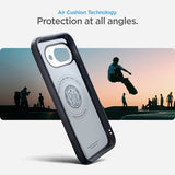 Spigen Google Pixel 9a -suojakuori Nano Pop MagFit, Black Sesame