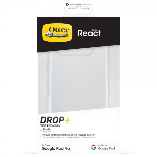 Otterbox Google Pixel 9a React -läpinäkyvä kuori