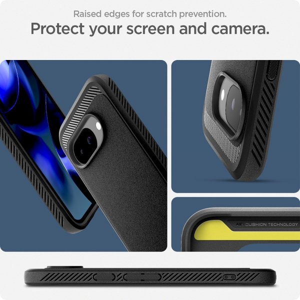 Spigen Google Pixel 9a suojakuori Rugged Armor MagFit Matte Black