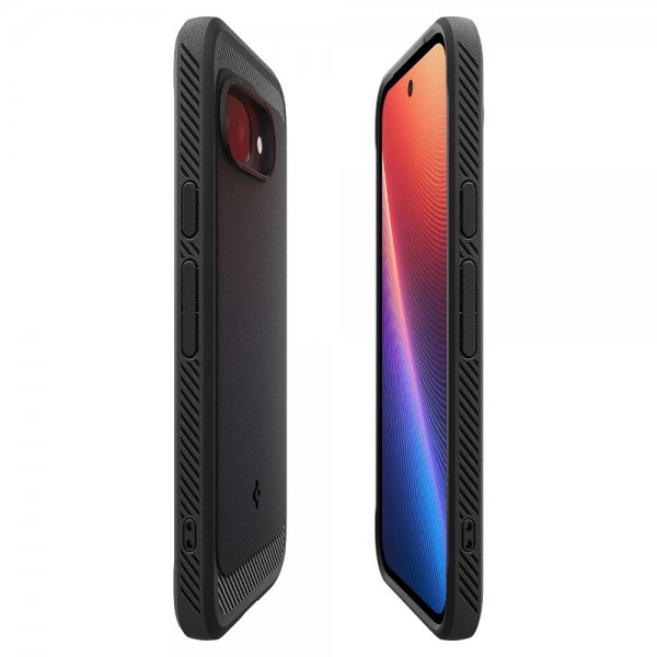 Spigen Google Pixel 9a suojakuori Rugged Armor MagFit Matte Black