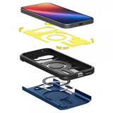 Spigen Google Pixel 9a Tough Armor MagFit -suojakuori, laivastonsininen