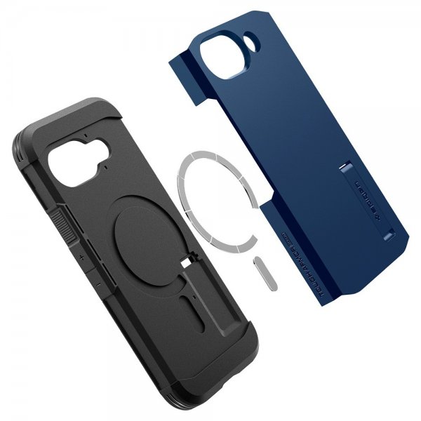 Spigen Google Pixel 9a Tough Armor MagFit -suojakuori, laivastonsininen
