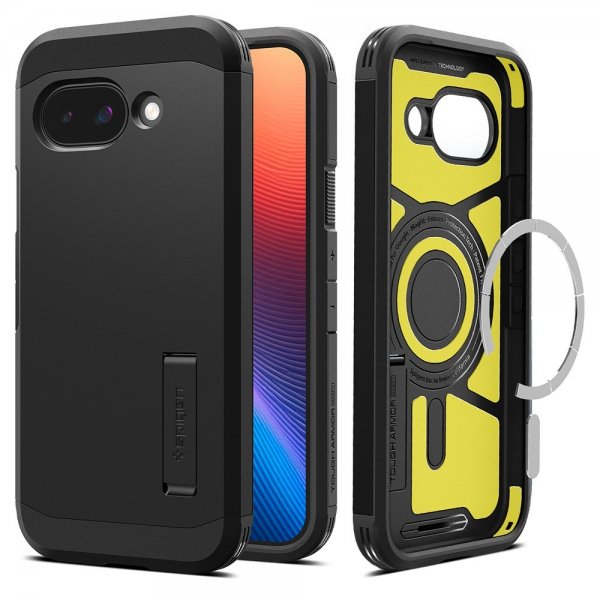 Spigen Google Pixel 9a Suojakuori Tough Armor MagFit Musta
