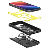 Spigen Google Pixel 9a Suojakuori Tough Armor MagFit Musta