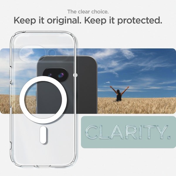 Spigen Google Pixel 9a Ultra Hybrid MagFit kirkas valkoinen suojakuori