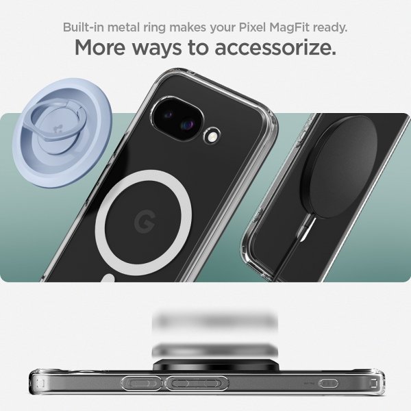 Spigen Google Pixel 9a Ultra Hybrid MagFit kirkas valkoinen suojakuori