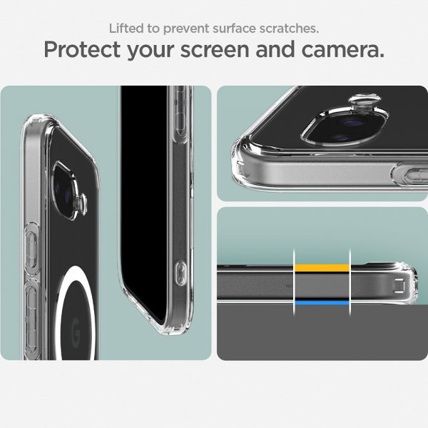 Spigen Google Pixel 9a Ultra Hybrid MagFit kirkas valkoinen suojakuori