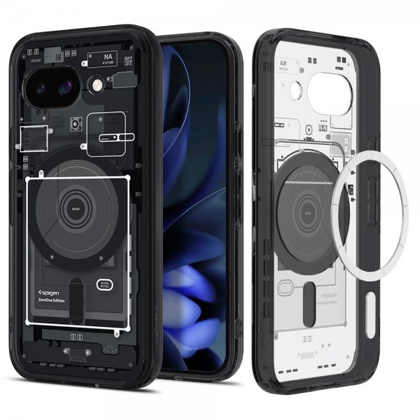 Spigen Google Pixel 9a Ultra Hybrid Zero One MagFit -kuori, musta
